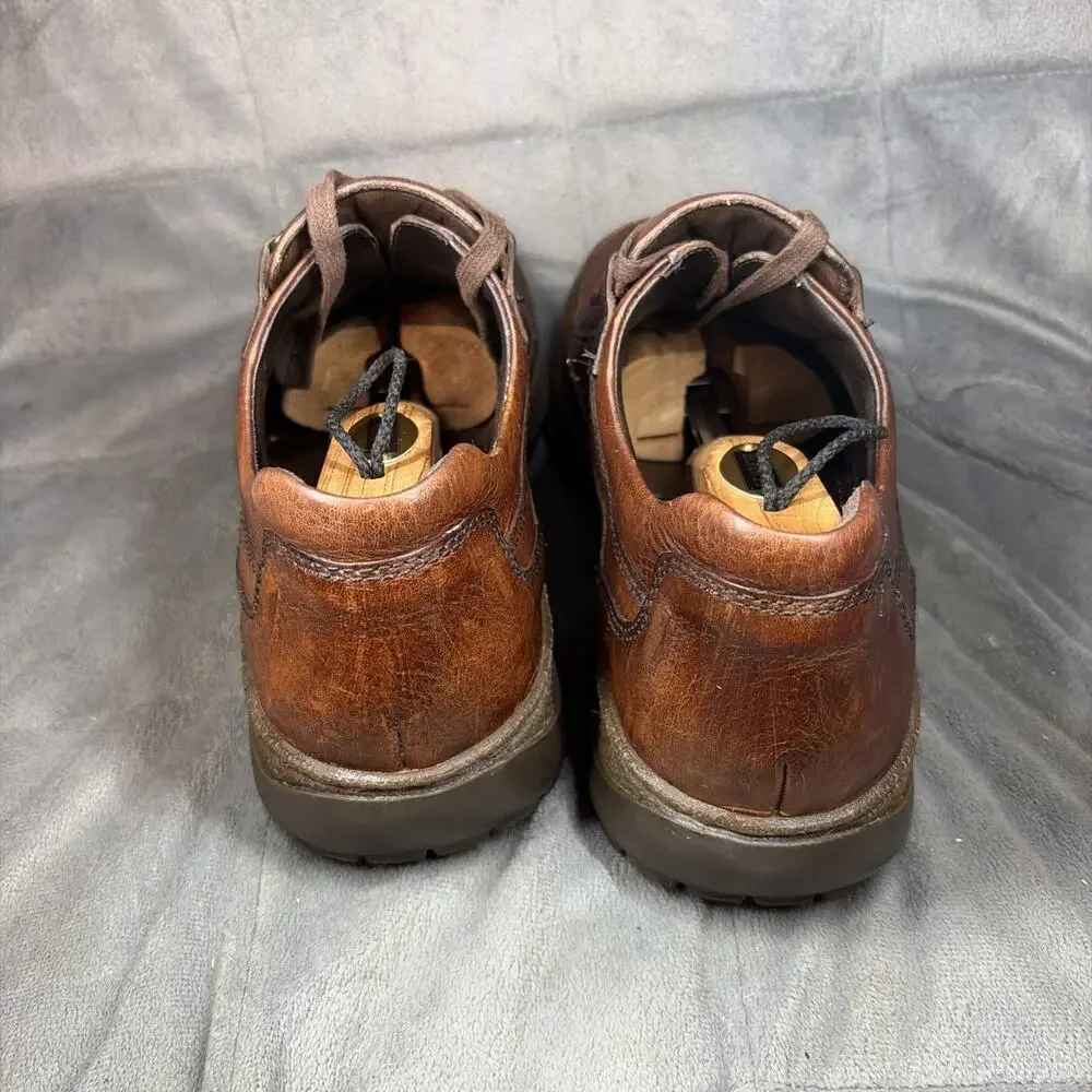 Vintage 90's Mephisto Rainbow Moc Toe Brown Leather Mens Shoe 9.5 Rare VGC!!